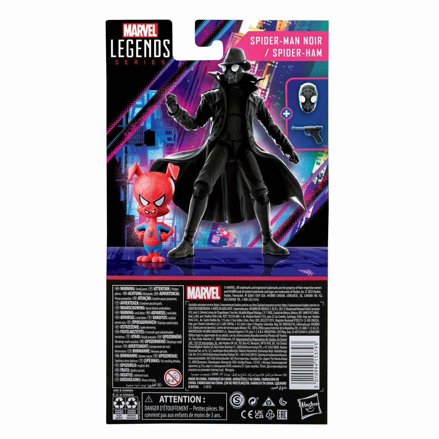 Marvel Legends Series 6-Inch 60th Anniv Spider-Man Noir and Spider-Ham - Image 9.jpg