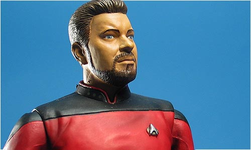 Commanding Officer of the Futuristic Starship Enterprise As Seen in the Series Finale All Good Things 4.5 Admiral William T Riker Star Trek: The Next Generation Toy Rocket 16034